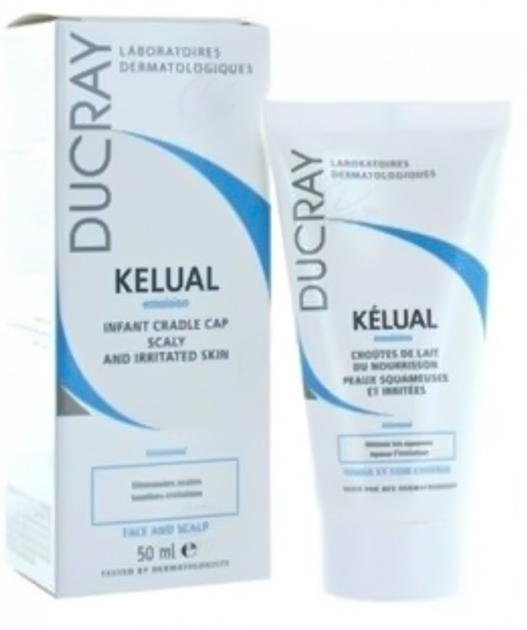 Emulsja łagodząca podrażnienia i usuwająca łuski Ducray Kelual Cradle Cap Emulsion 50 ml (3282771182780) - obraz 1