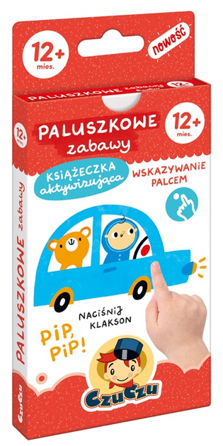 Książeczka aktywizująca CzuCzu Paluszkowe zabawy dla dzieci od 12 miesięcy (9788366762725) - obraz 1
