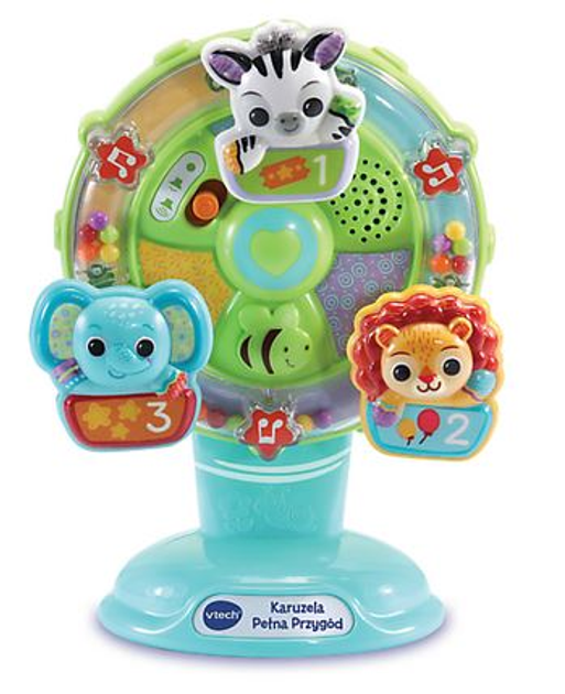 Interaktywna karuzela Trefl Vtech Baby Pełna przygód (5900511617986) - obraz 1