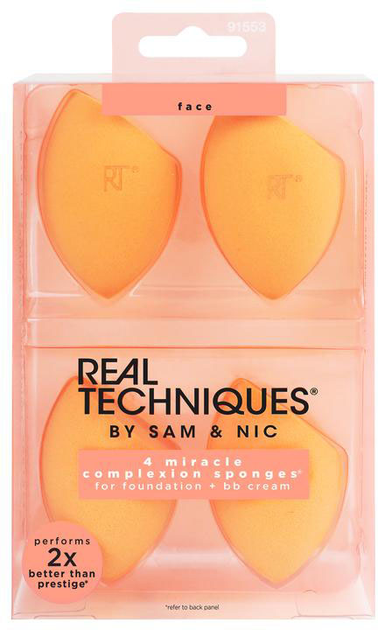 Набір Real Techniques Miracle Complexion Sponges 4 шт (79625915532) - зображення 1