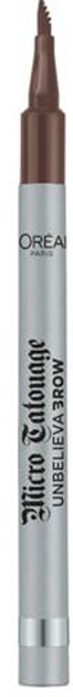 Sharp do brwi L'Oreal Paris Unbelieva Brow Micro Tatouage - 108 Dark Brunette 1 g (3600523939152) - obraz 1