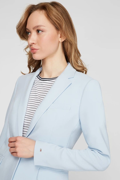 Marynarka damska Tommy Hilfiger CORE SUITING SB BLAZ C1O WW0WW29497 36 Niebieska (8720113934901) - obraz 5