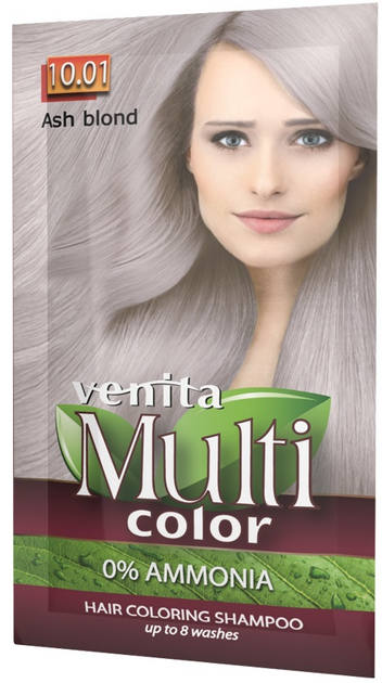 Шампунь Venita Multi Color фарбуючий 10.01 Ash Blond 40 г (5902101519601) - зображення 1