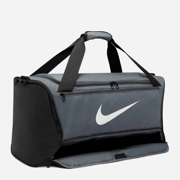 Спортивна сумка тканинна Nike CLUB CAP U CB FUT WSH L DH7710-068 Чорна/Сіра (0195871703645) - зображення 3