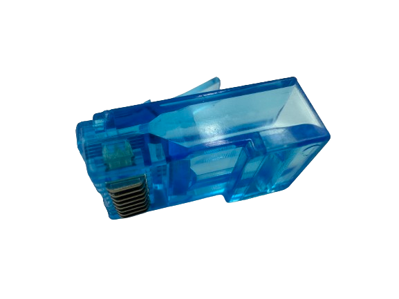 Конектор мережевий прохідний RJ45, 8p8c, UTP, cat.6 синій - изображение 4
