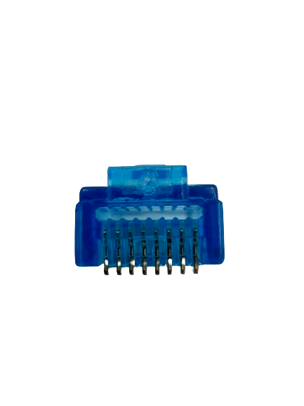 Конектор мережевий прохідний RJ45, 8p8c, UTP, cat.6 синій - изображение 6