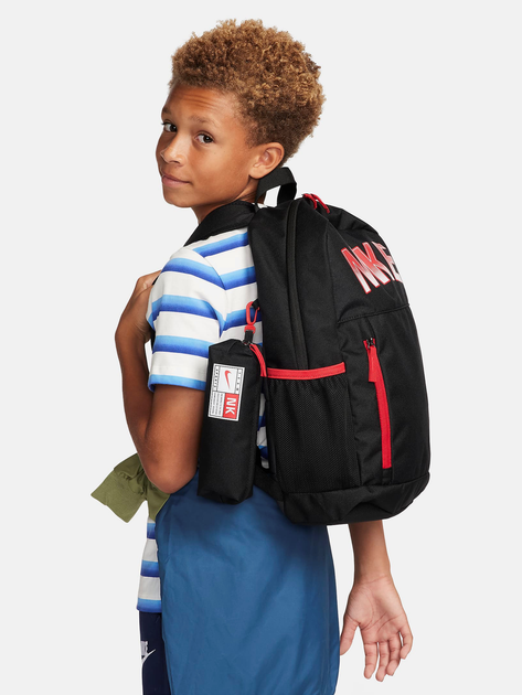 Рюкзак дитячий Nike BRSLA JDI MINI BKPK FN0956-010 20 л Чорний/Антрацитовий/Червоний (0196974566052) - зображення 2