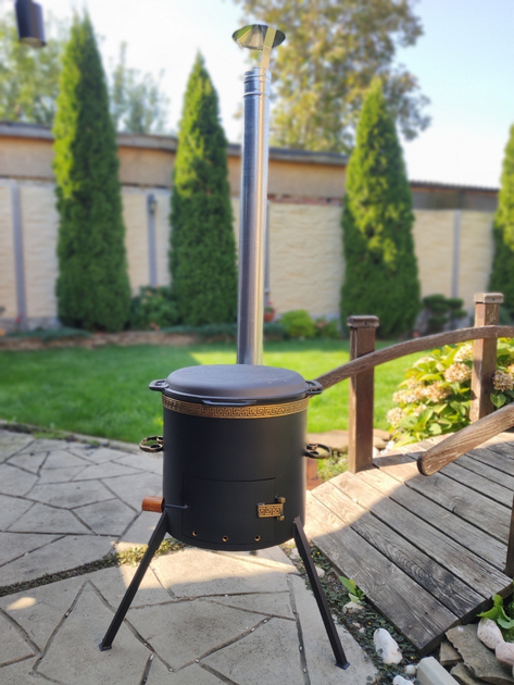 Печь под казан 12-17 л с трубой – фото, отзывы, характеристики в ...