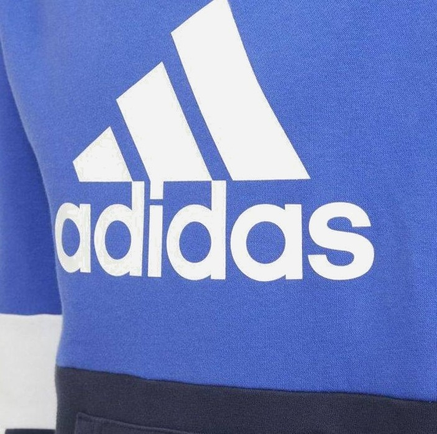 Dziecięca bluza z kapturem polarowa dla chłopca Adidas B Cb Fl Hd HA6318 116 cm Niebieska (4064054518559) - obraz 3