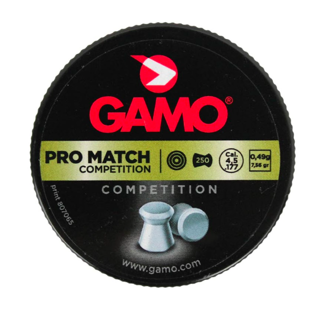 Пули GAMO Pro-Match 250 шт. кал. 4.5 мм, 0.50 гр. - изображение 2