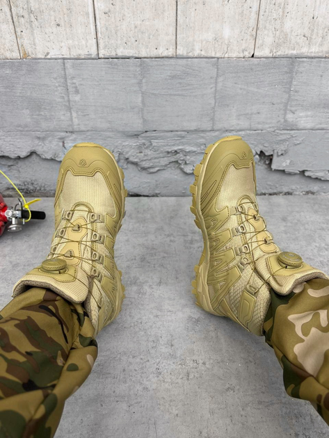 Тактичні черевики автовузол Tactical Combat Boots Coyote 42 - зображення 2
