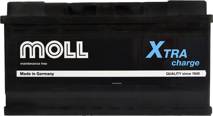 Автомобильный аккумулятор MOLL X-Tra Charge 12 В 100 А/час 900 A (4027701841004) - изображение 1