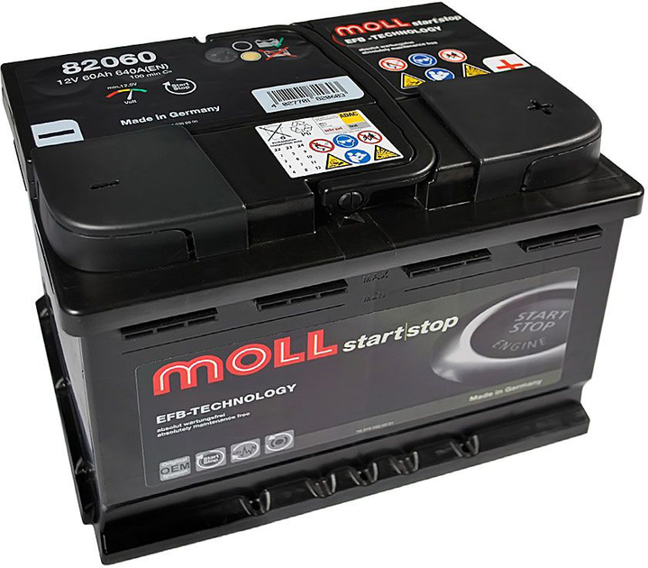 Автомобильный аккумулятор MOLL Start-Stop EFB 12 В 60 А/час 640 A (4027701820603) - изображение 2