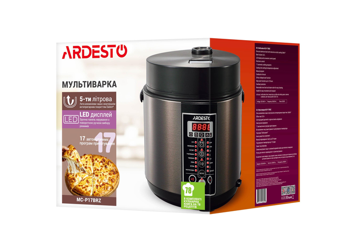 Мультиварка Ardesto MC-P17BRZ - изображение 10
