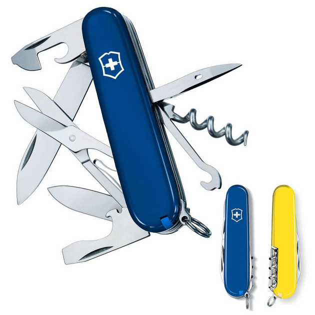 Ніж Victorinox Climber Ukraine Синьо-жовтий (1.3703.2.8) - зображення 2