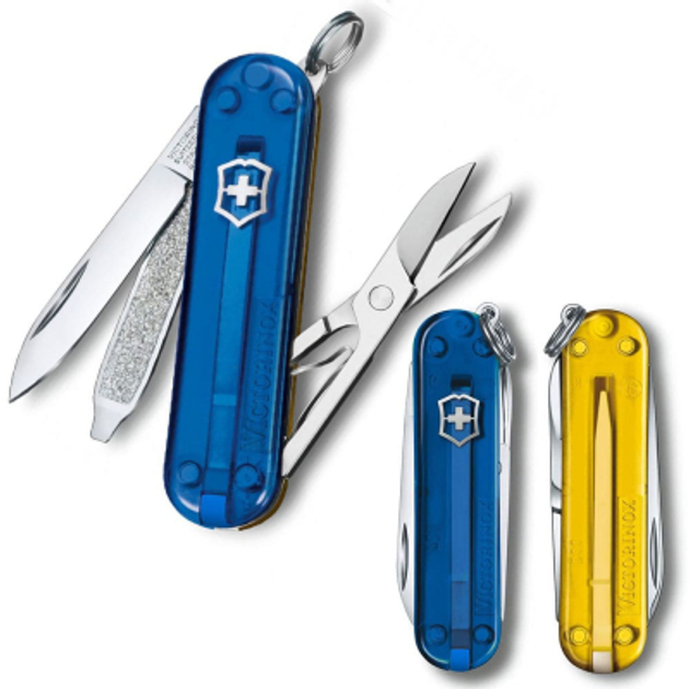 Нож Victorinox Classic SD Ukraine Жовто-синій (0.6223.T2G.T81) - изображение 1