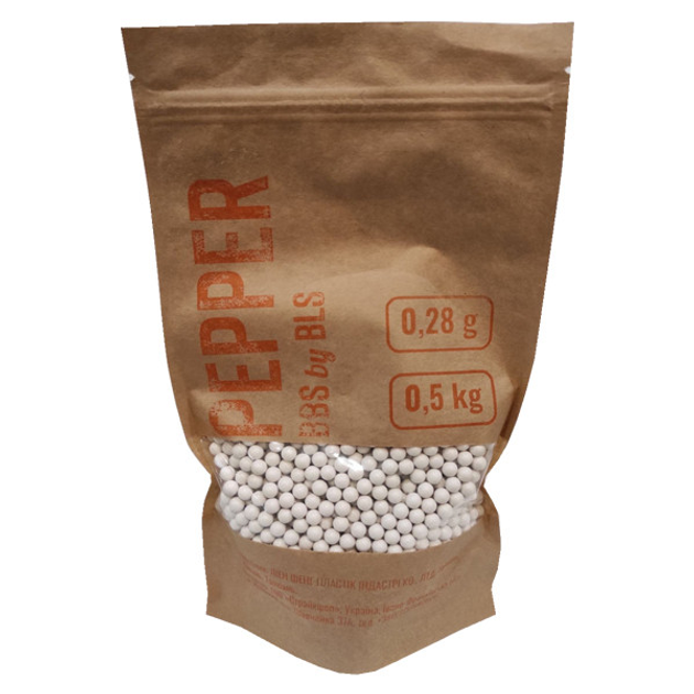 Страйкбольні кулі Pepper By BLS Precision 0,28g 0.5kg - изображение 1