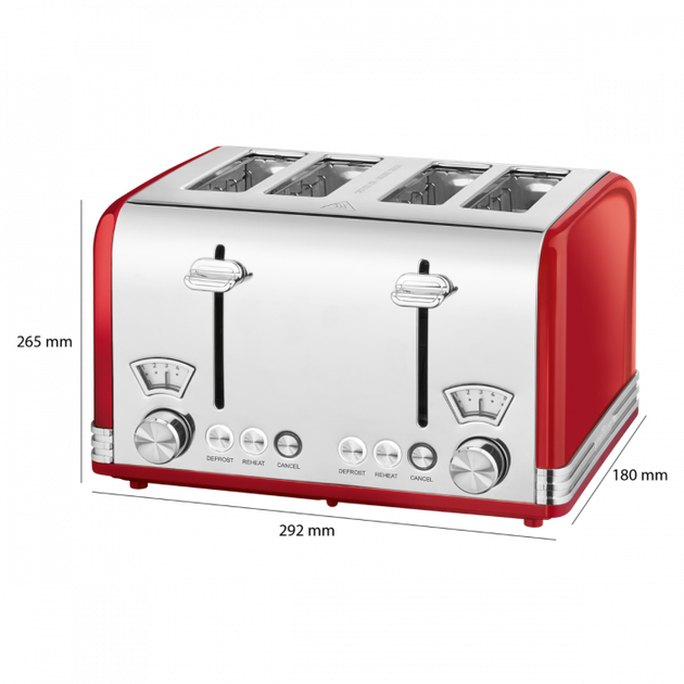 Тостер Profi Cook PC-ТА 1194 Red - зображення 5