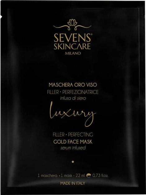 Кремоподібна маска для обличчя Sevens Skincare Розкішна золота 22 мл (8699501222305) - зображення 1