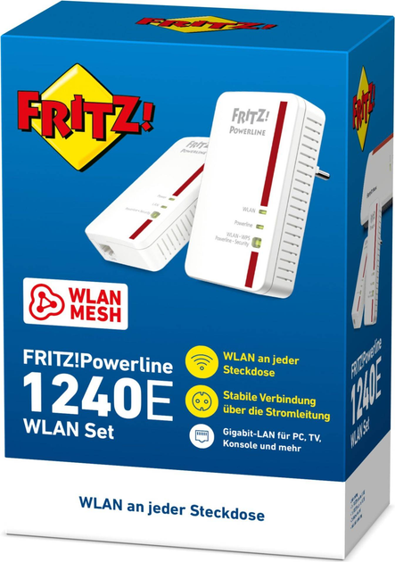 Комплект бездротової локальної мережі AVM FRITZ!Powerline 1240E 1200 (20002745) - зображення 3