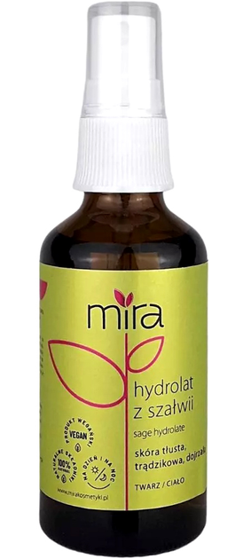 Hydrolat Mira z szałwii 50 ml (5907480771633) - obraz 1