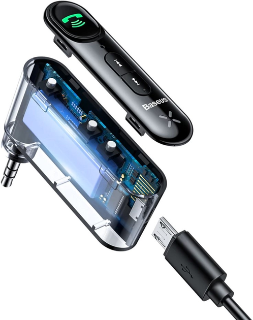 Bluetooth-ресивер Baseus BSBA-02 AUX Wireless Audio Receiver Black (WXQY010001) - зображення 4