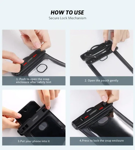 Чохол водонепроникний UGREEN LP186 (6957303859191) - зображення 3