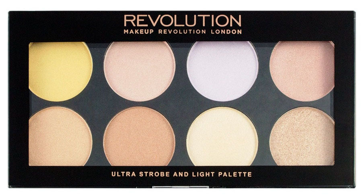 Палітра хайлайтерів Makeup Revolution Ultra Strobe And Light 12 г (5029066094018) - зображення 1