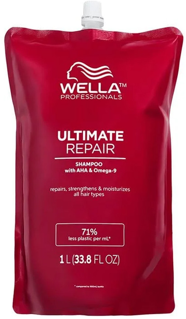 Акція на Шампунь для всіх типів волосся Wella Professionals Ultimate Repair Refill 1000 мл від Rozetka