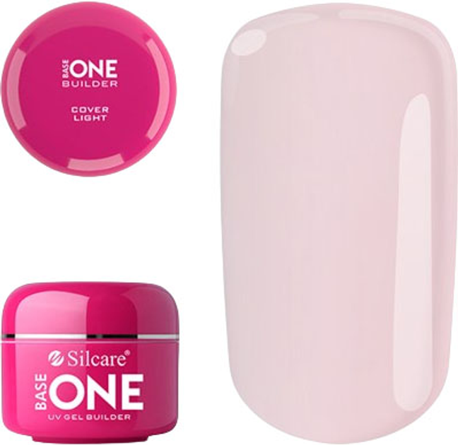 Камуфляжний UV гель для нігтів Silcare Base One Cover Light 50 г (5902560554052) - зображення 1