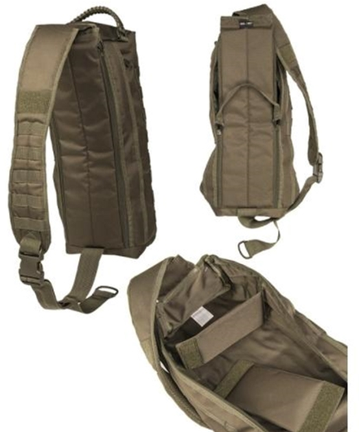 Сумка тактична плечова MIL-TEC Sling Bag Tanker 13726301 Olive (2000980409242) - зображення 2