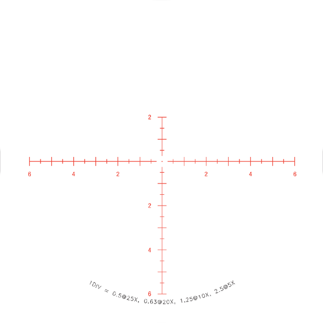 Прицел TRIJICON TENMILE 5-25X50 MRAD CROSSHAIR SFP RED - изображение 2