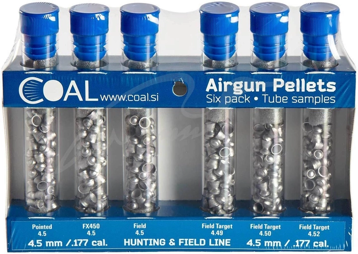 Тестовый набор пневматических пуль Coal Hunting & Field Line Pellets кал. 4.5 мм - изображение 1