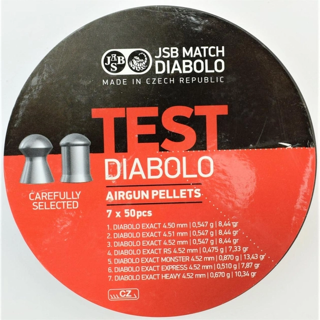 Кулі пневматичні JSB Diablo EXACT TEST 4,5 мм - зображення 1
