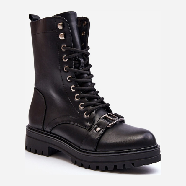 Жіночі черевики високі Belluxe 37 Чорні (5905677026344) - зображення 2