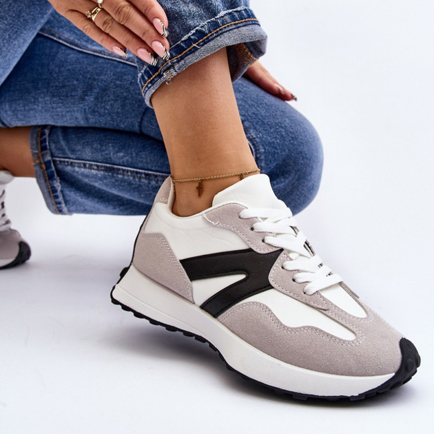 Buty sportowe damskie Chloette 38 Szare (5905677030594) - obraz 7