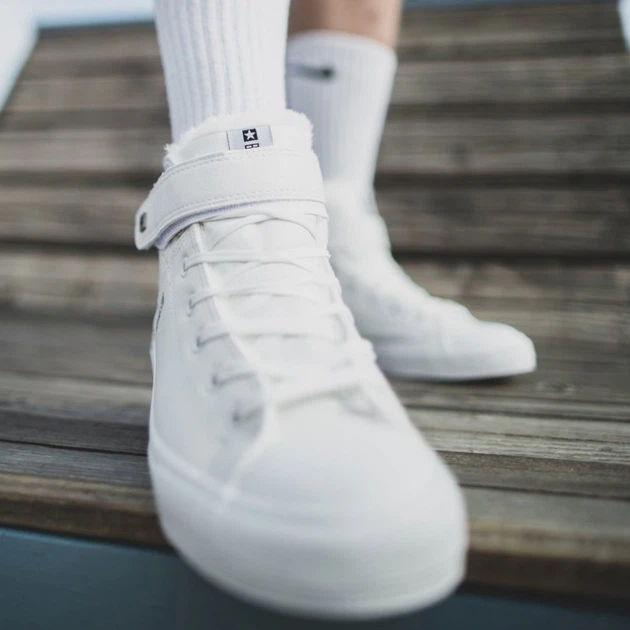 Trampki męskie wysokie Big Star Y174024 40 Białe (5901437802746) - obraz 5