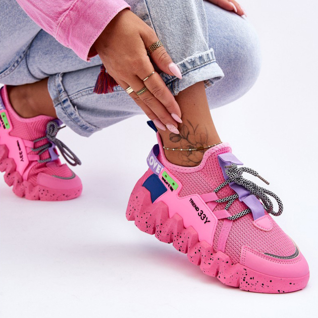 Sneakersy damskie Evolution 40 Różowe (5905677436792) - obraz 4