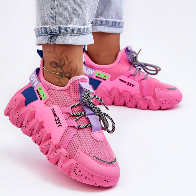 Sneakersy damskie Evolution 40 Różowe (5905677436792) - obraz 7