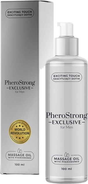 Olejek do masażu z feromonami PheroStrong Exclusive For Men Massage Oil With Pheromones 100 ml (5905669259385) - obraz 1