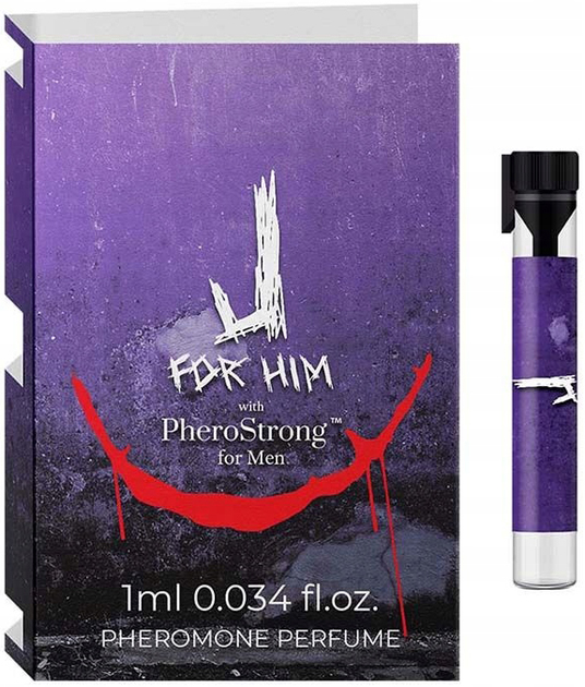 Perfumy męskie z feromonami PheroStrong J For Him Pheromone Perfume 1 ml (5905669259200) - obraz 1