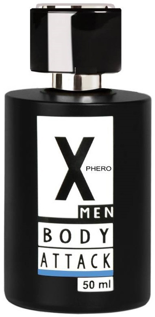 Perfumy męskie z feromonami Aurora X-Phero Body Attack Blue 50 ml (5904906040465) - obraz 1