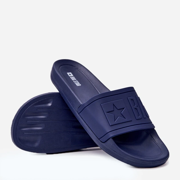 Чоловічі шльопанці для пляжу Big Star DD174688 46 Синє (5900714075958) - зображення 5