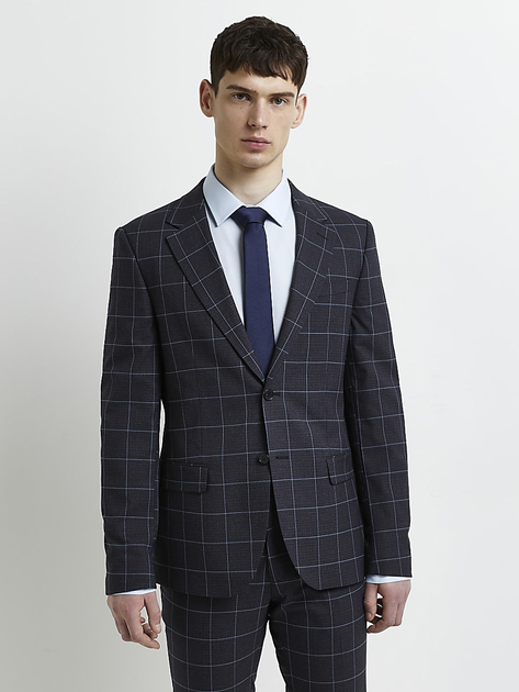 Пиджак мужской River Island XAZ412535VPWP 36 Темно-синий ...