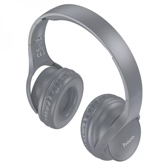 Беспроводные наушники Hoco W40 Mighty Bluetooth Серые купить в интернет ...