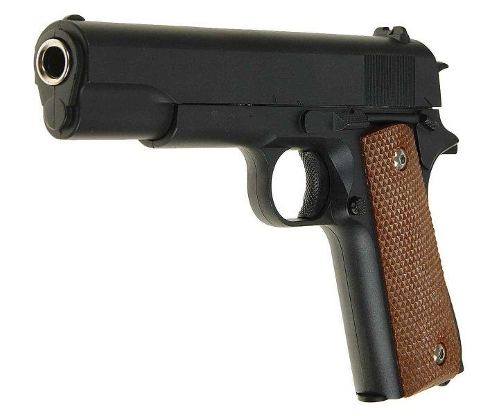 Страйкбольний пістолет Colt M1911 Galaxy G13 метал чорний - зображення 1
