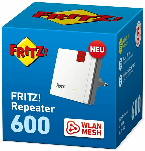 Wzmacniacz AVM FRITZ! Repeater 600 WLAN White (4023125028533) - obraz 4