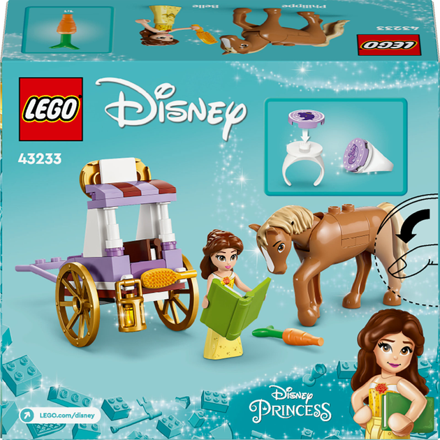 Zestaw klocków Lego Disney Bajkowy powóz Belle 62 elementy (43233) - obraz 2