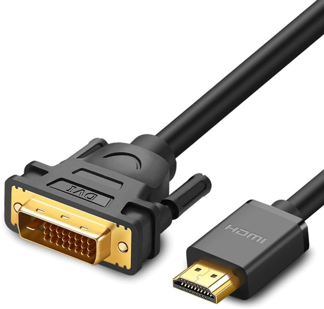Kabel Ugreen HD106 HDMI Male to DVI (6957303891504) - obraz 1