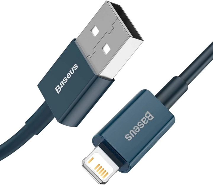 Кабель Baseus Superior Series Fast Charging Data Cable USB to iP 2.4 А 1 м Blue (CALYS-A03) - зображення 2
